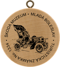 Turistická známka č. 1334 - Škoda auto, muzeum Mladá Boleslav