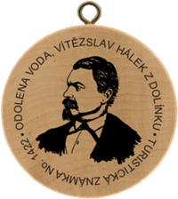 Turistická známka č. 1422 - Odolena Voda, Vítězslav Hálek z Dolínku