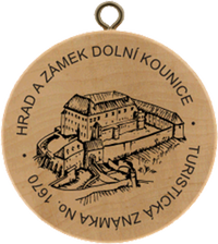 Turistická známka č. 1670 - Hrad a zámek Dolní Kounice