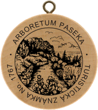 Turistická známka č. 1767 - Arboretum Paseka