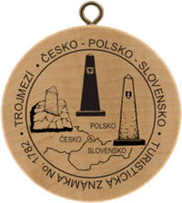 Turistická známka č. 1782 - Trojmezí Česko - Polsko - Slovensko
