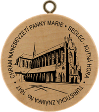 Turistická známka č. 1847 - Chrám Nanebevzetí Panny Marie Sedlec- Kutná Hora