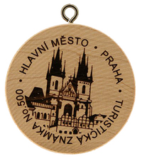Turistická známka č. 500 - Hlavní město Praha