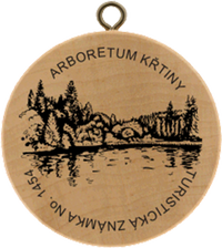 Turistická známka č. 1454 - Arboretum Křtiny