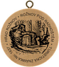 Turistická známka č. 1637 - Hrad Rožnov