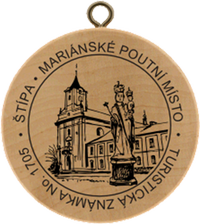 Turistická známka č. 1705 - Štípa Mariánské poutní místo