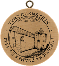 Turistická známka č. 1844 - Tvrz Cuknštejn