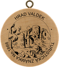 Turistická známka č. 1866 - Hrad Valdek
