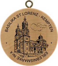 Turistická známka č. 4 - Basilika St. Lorenz - Kempten