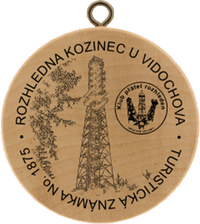Turistická známka č. 1875 - Rozhledna Kozinec u Vidochova