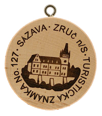 Turistická známka č. 127 - Zruč nad Sázavou