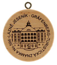 Turistická známka č. 596 - Lázně Jeseník Gräfenberg