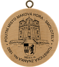 Turistická známka č. 1892 - Poutní místo Maková hora - Smolotely