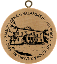 Turistická známka č. 1902 - Zámek Lešná u Valašského Meziříčí