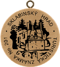 Turistická známka č. 201 - Sklabinský hrad