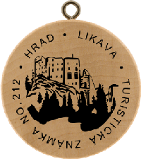 Turistická známka č. 212 - Hrad Likava