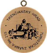 Turistická známka č. 215 - Trenčiansky hrad