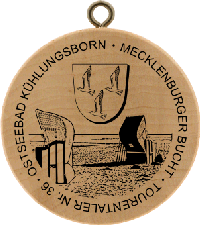 Turistická známka č. 36 - OSTSEEBAD KÜHLUNGSBORN . MECKLENBURGER BUCHT