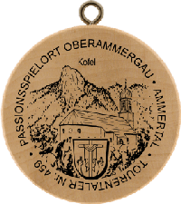 Turistická známka č. 459 - PASSIONSSPIELORT OBERAMMERGAU . AMMERTAL