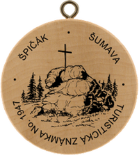 Turistická známka č. 1947 - Špičák, Šumava