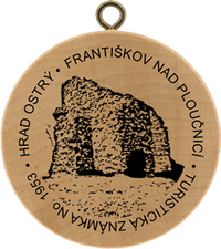 Turistická známka č. 1953 - Hrad Ostrý, Františkov nad Ploučnicí