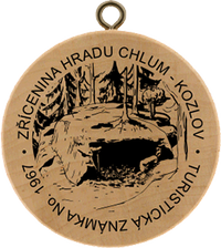 Turistická známka č. 1967 - Zřícenina hradu Chlum - Kozlov