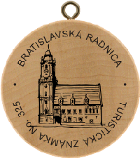 Turistická známka č. 325 - Bratislavská radnica