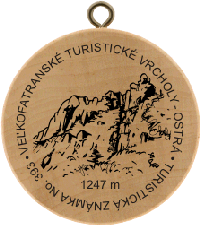 Turistická známka č. 393 - VEĽKOFATRANSKÉ TURISTICKÉ VRCHOLY - OSTRÁ