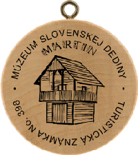 Turistická známka č. 398 - MÚZEUM SLOVENSKEJ DEDINY