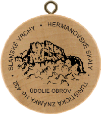 Turistická známka č. 432 - Slánske vrchy, Hermanovské skaly