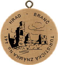 Turistická známka č. 441 - HRAD BRANČ