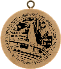 Turistická známka č. 483 - Malá studená dolina 1330m.n.m.- Obrovský vodopád - Vysoké Tatry