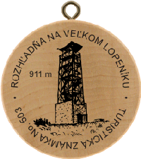 Turistická známka č. 503 - Rozhľadňa na veľkom Lopeníku-911 m