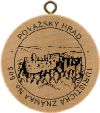Turistická známka č. 508 - Považský hrad