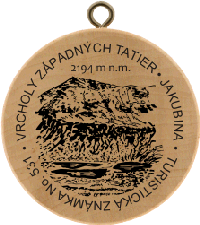 Turistická známka č. 531 - Vrcholy Západných Tatier - Jakubina