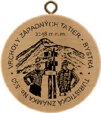 Turistická známka č. 533 - Vrcholy Západných Tatier - Bystrá