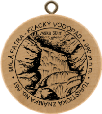 Turistická známka č. 551 - Malá Fatra-Kľacký vodopád