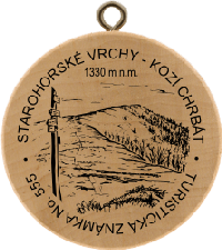 Turistická známka č. 555 - Starohorské vrchy - Kozí chrbát 1330m n.m.