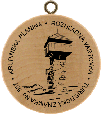 Turistická známka č. 557 - Krupinská planina - rozhľadňa Vartovka