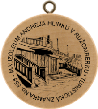 Turistická známka č. 558 - Mauzoleum Andreja Hlinku v Ružomberku