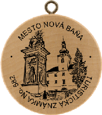 Turistická známka č. 582 - Mesto Nová Baňa
