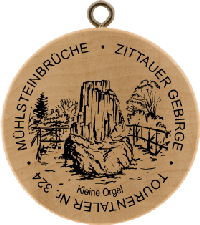 Turistická známka č. 324 - MÜHLSTEINBRÜCHE - ZITTAUER GEBIRGE