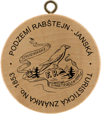 Turistická známka č. 1853 - Podzemí Rabštejn - Janská