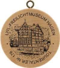 Turistická známka č. 176 - LWL-FREILICHTMUSEUM HAGEN