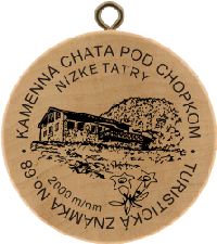 Turistická známka č. 68 - Kamenná chata pod Chopkom