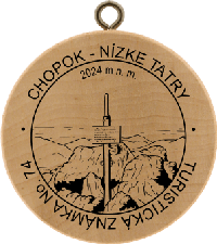 Turistická známka č. 74 - Chopok - Nízke Tatry