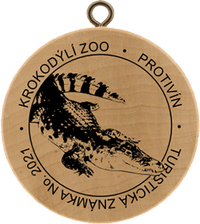 Turistická známka č. 2021 - Krokodýlí ZOO, Protivín