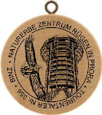 Turistická známka č. 356 - BINZ - NATURERBE ZENTRUM RÜGEN IN PRORA