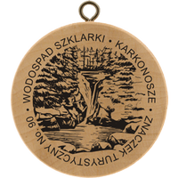 Turistická známka č. 90 - Wodospad Szklarki - Karkonosze