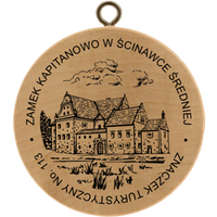 Turistická známka č. 113 - Zamek Kapitanowo w Ścinawce Średniej